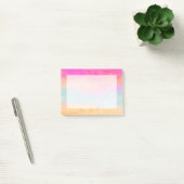 Roze blauwe gele regenboog Abstracte strepen Post-it® Notes (Kantoor)