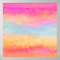 Roze blauwe gele regenboog Abstracte strepen