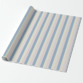 Roze / Blauwe / Gele Strepen Cadeaupapier (Uitgerold)