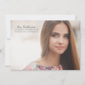 Roze blauwe gele Waterverf fototrunk Kaart (Voorkant)