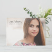 Roze blauwe gele Waterverf fototrunk Kaart (Staand voorkant)