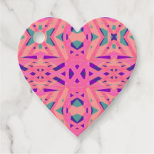 Roze blauwe geometrische kunst Deco Fun Valentijn 