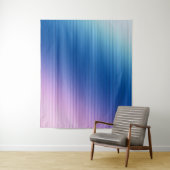 Roze blauwe gestreepte gradiënt wandkleed (In situ)