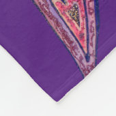 Roze blauwe glitter Harten Kunst Vleece Throw Blan Fleece Deken (Hoek)