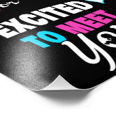 Roze blauwe GOD gaf ons Christelijke gender onthul Foto Afdruk (Hoek)