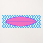 Roze blauwe golven die op Yoga Mat overleven (Achterkant (horizontaal))