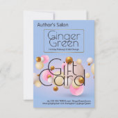 Roze blauwe gouden ballonnen (Voorkant)