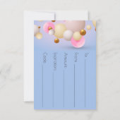 Roze blauwe gouden ballonnen (Achterkant)