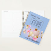 Roze blauwe gouden ballonnen planner (Display)