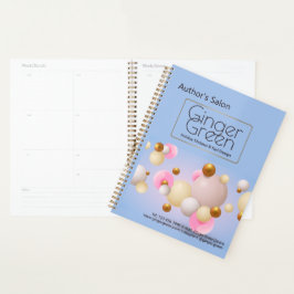 Roze blauwe gouden ballonnen planner