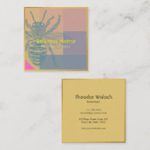 Roze blauwe gouden bijen - professioneel