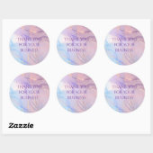 Roze & Blauwe Gouden Glitter Marmer Sticker Vel (Vel)