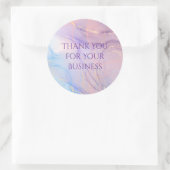 Roze & Blauwe Gouden Glitter Marmer Sticker Vel (Tas)