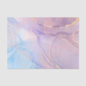 Roze & Blauwe Gouden Glitter Marmer Tissuepapier (Voorkant)