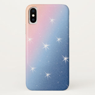 Roze blauwe gradiënt Glitter Case-Mate iPhone Case