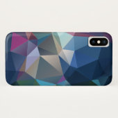 Roze blauwe groene Abstracte piramide patroonkunst Case-Mate iPhone Case (Achterkant (horizontaal))