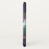 Roze blauwe groene Abstracte piramide patroonkunst Case-Mate iPhone Case (Achterkant / rechts)