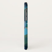 Roze blauwe groene Abstracte piramide patroonkunst Case-Mate iPhone Case (Achterkant/links)