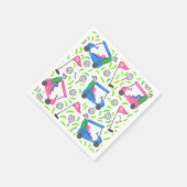 Roze Blauwe Groene Golf Preppy Servet (Hoek)