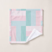 Roze blauwe groene pastkleurige kleuren Trendy Ele Bad Handdoek (Wasdoekje)