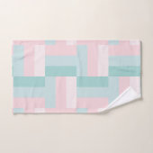 Roze blauwe groene pastkleurige kleuren Trendy Ele Bad Handdoek (Handdoek)