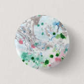 Roze blauwe groene witte kleuren Sjabloon Moderne Ronde Button 3,2 Cm (Voorkant)