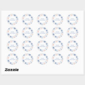 Roze Blauwe Halloween Spinnenwebben Ronde Sticker (Vel)