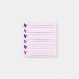 Roze & Blauwe Hart Post-it Notities Post-it® Notes