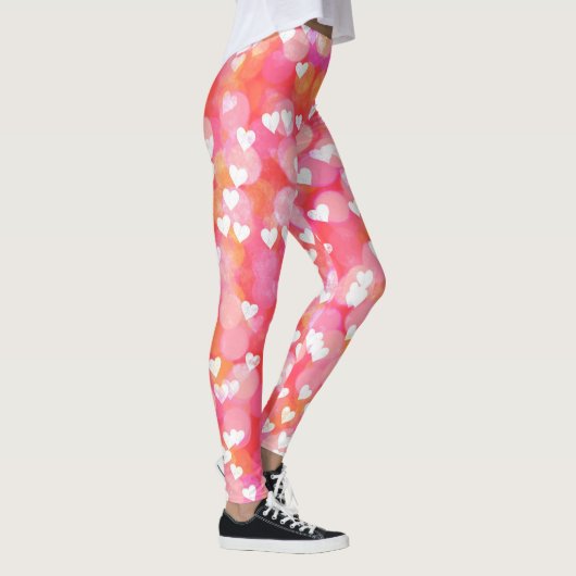 Roze blauwe harten leggings (Rechts)