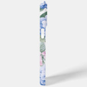 Roze Blauwe hortensia gepersonaliseerde iPhone cas Case-Mate iPhone Case (Achterkant / Rechts)