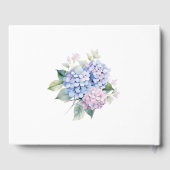 Roze Blauwe Hortensia's 60e Verjaardag Gastenboek (Achterkant)