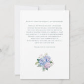 Roze Blauwe Hortensia's 60e Verjaardagskaart Verz Kaart (Achterkant)