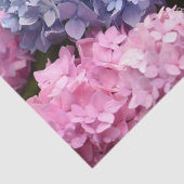 Roze blauwe hydrangea Bloem Geslacht Tissuepapier (Detail)