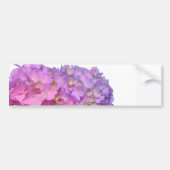 Roze blauwe hydrangeas elegante roze paarse bloeme bumpersticker (Voorkant)