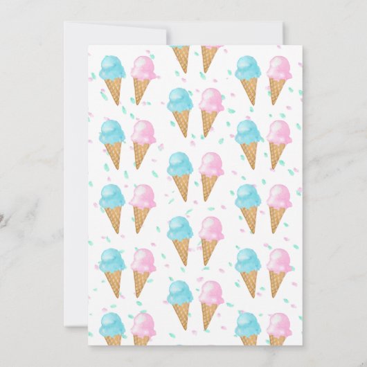 Roze blauwe ijsbreker kaart (Achterkant)