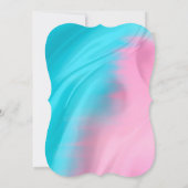 Roze Blauwe IJscowagen Meisje Verjaardagsfeestje Kaart (Achterkant)