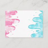 Roze blauwe ijscream Gendergerelateerde aanvraag v Informatiekaartje (Achterkant)