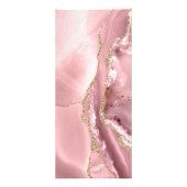 Roze blauwe kaart voor prijslijst (Achterkant)