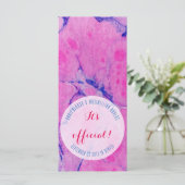 Roze blauwe Kaarten (Staand voorkant)