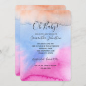 Roze blauwe kleurstof kaart (Voorkant / Achterkant)