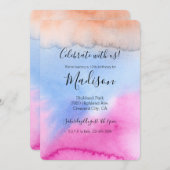 Roze blauwe kleurstof kaart (Voorkant / Achterkant)