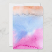 Roze blauwe kleurstof kaart (Achterkant)