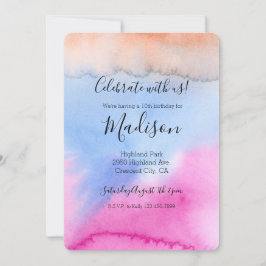 Roze blauwe kleurstof kaart