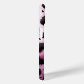 Roze & Blauwe Luipaardbont Dierenprint Stippen Case-Mate iPhone Case (Achterkant / Rechts)