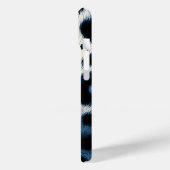 Roze & Blauwe Luipaardbont Dierenprint Stippen Case-Mate iPhone Case (Achterkant / Links)
