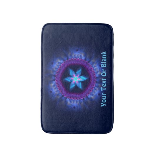 Roze-blauwe Magen Badmat (Voorkant Verticaal)