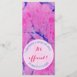 Roze Blauwe Marmer Kaarten