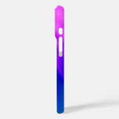 Roze & Blauwe Ombre iPhone 16 Hoesje (Achterkant / Links)