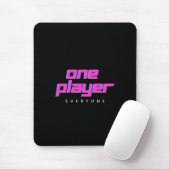Roze & Blauwe One Player Muismat (Met muis)
