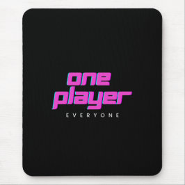 Roze & Blauwe One Player Muismat